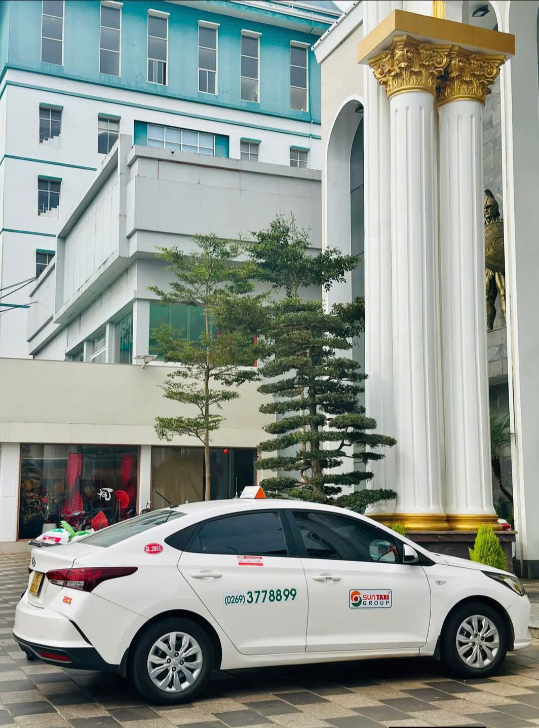 Taxi Sun Gia Lai hoạt động tại trung tâm Pleiku